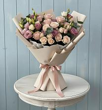 Букет цветов из:  Розы и Лизиантусы #REPLACE_PRED# Гурзуфе Республика Крым