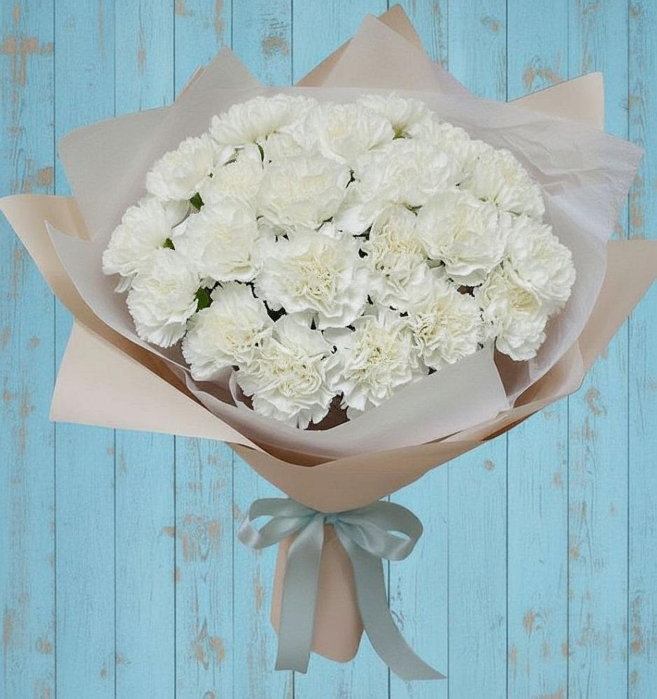 Букет цветов из: Гвоздики в Гурзуфе Республика Крым