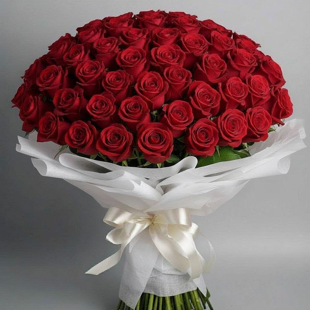 Букет 101 Красная роза Блэк Мэджик в Гурзуфе Республика Крым