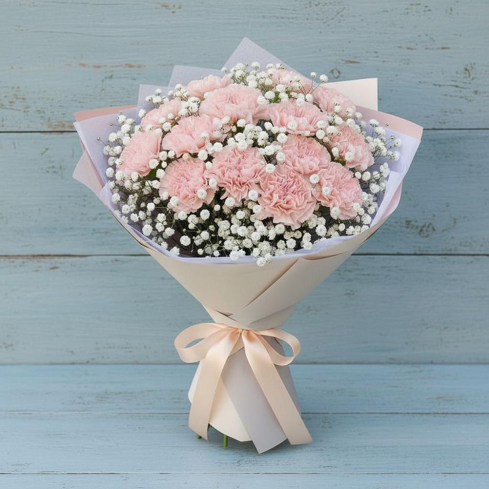 Букет цветов из: Гвоздики в Гурзуфе Республика Крым