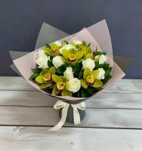 Букет цветов из:  Орхидеи и Розы в Гурзуфе Республика Крым