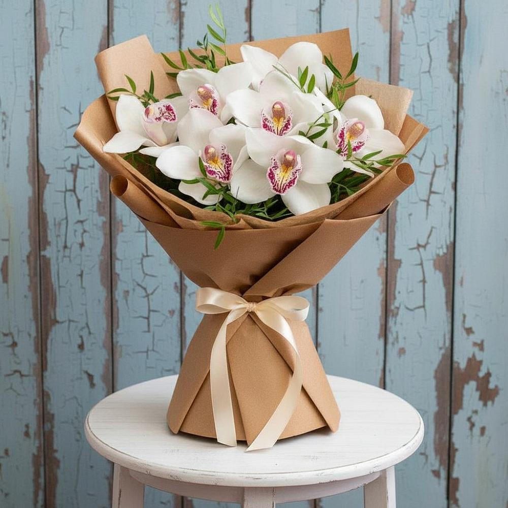 Букет цветов из: Орхидеи и Розы в Гурзуфе Республика Крым