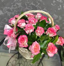 Цветочная композиция из Розы в корзине #REPLACE_PRED# Гурзуфе Республика Крым