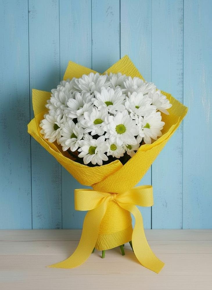 Букет цветов из: Хризантемы в Гурзуфе Республика Крым