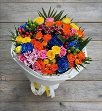 Букет цветов из:  Розы и Хризантемы в Гурзуфе Республика Крым