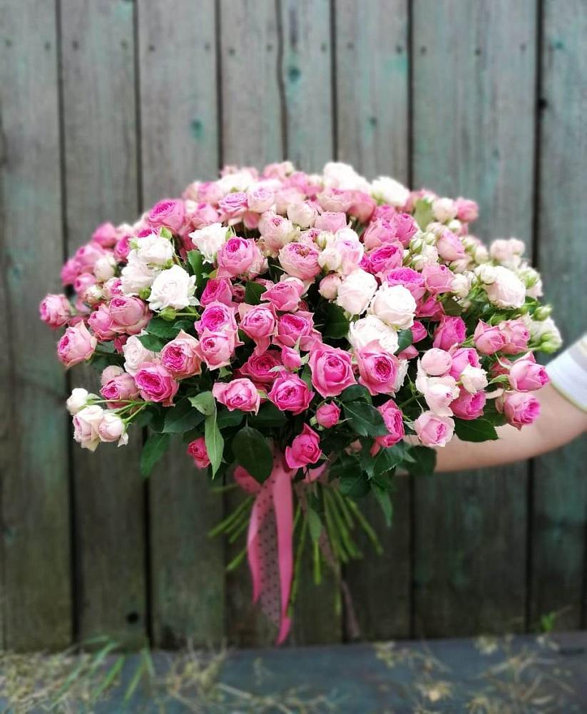 Букет Розовые кустовые розы Натали и Лав Лидия в Гурзуфе Республика Крым