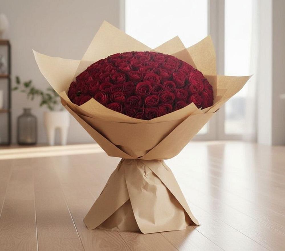 Букет 101 Красная роза в Гурзуфе Республика Крым