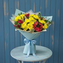Букет цветов из:  Альстромерии и Хризантемы #REPLACE_PRED# Гурзуфе Республика Крым