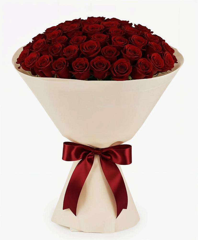 Букет 101 Бордовая роза Блэк Бакарра в Гурзуфе Республика Крым