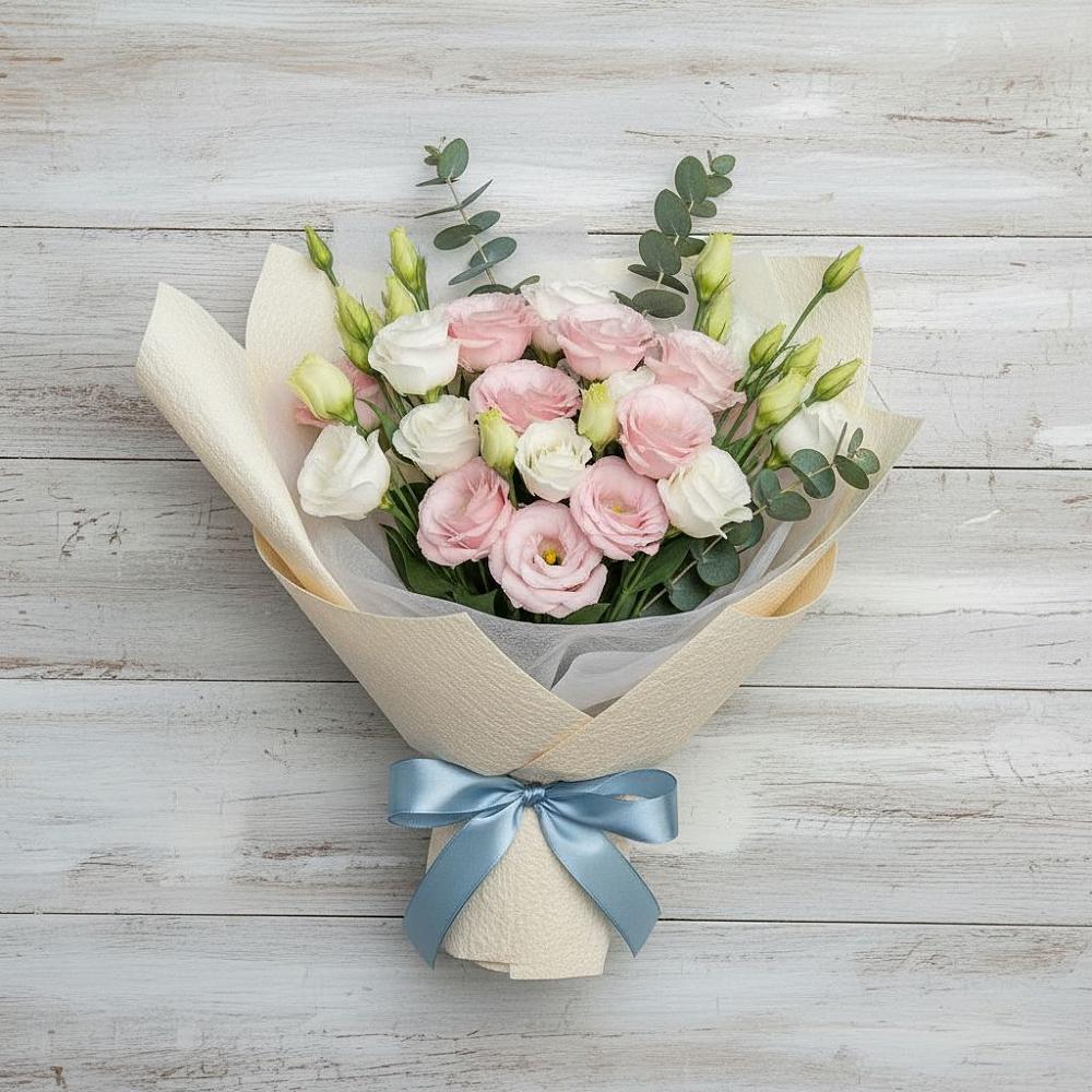 Букет цветов из: Лизиантусы в Гурзуфе Республика Крым